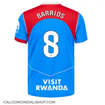 Maglie da calcio Atletico Madrid Pablo Barrios #8 Terza Maglia 2025-26 Manica Corta Maglie da calcio Atletico Madrid Pablo Barrios #8 Terza Maglia 2025-26 Manica Corta